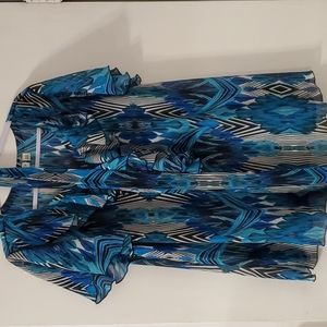 Short sleeve, sheer blouse